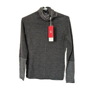 KRIMSON KLOVER Ultrafine Merino Wool Base Layer Sweater Womens Size Small Gray